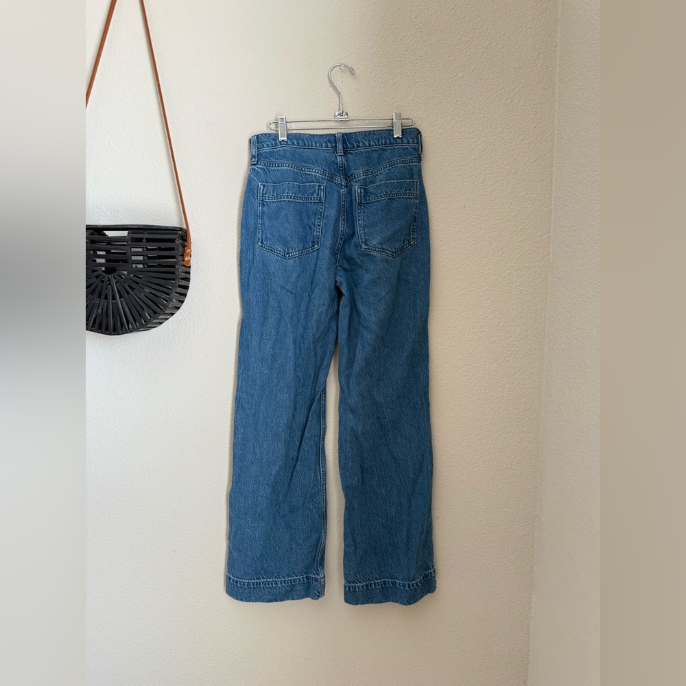 J. Crew Wide Leg High-rise Denim Trouser Jean, Size 26 - Picture 3 of 4